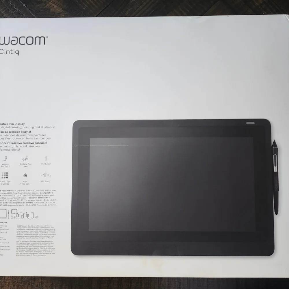 Black Tablet with Stylus